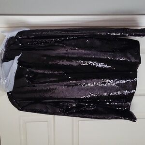 Theory recycled black sequined shirt. This is the shirt not the jacket.